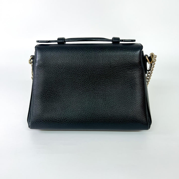Gucci Interlocking Top Handle Bag Leather