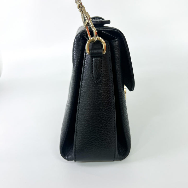 Gucci Interlocking Top Handle Bag Leather