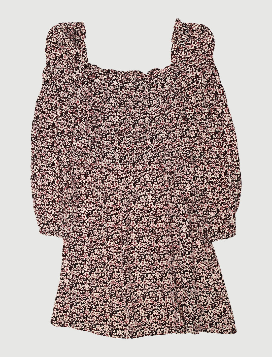Robe Courte Avec Imprimé Floral - Taille L/40