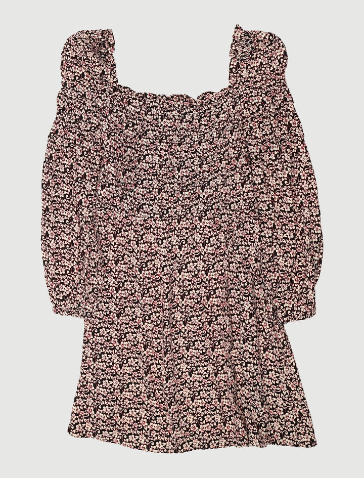 Robe Courte Avec Imprimé Floral - Taille L/40