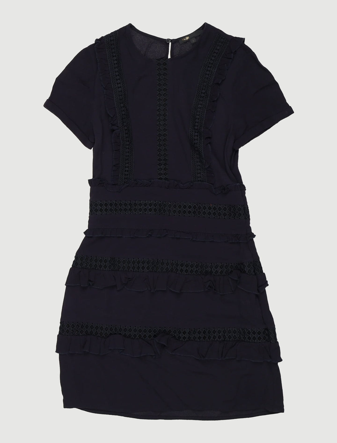 Robe Courte Avec Détails Volantés - Taille S/36
