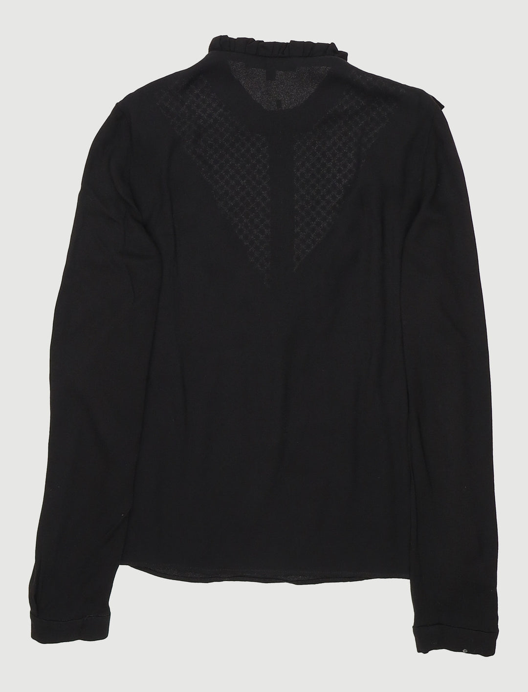 Top Bi-Matière Avec Collerette - Taille S/36