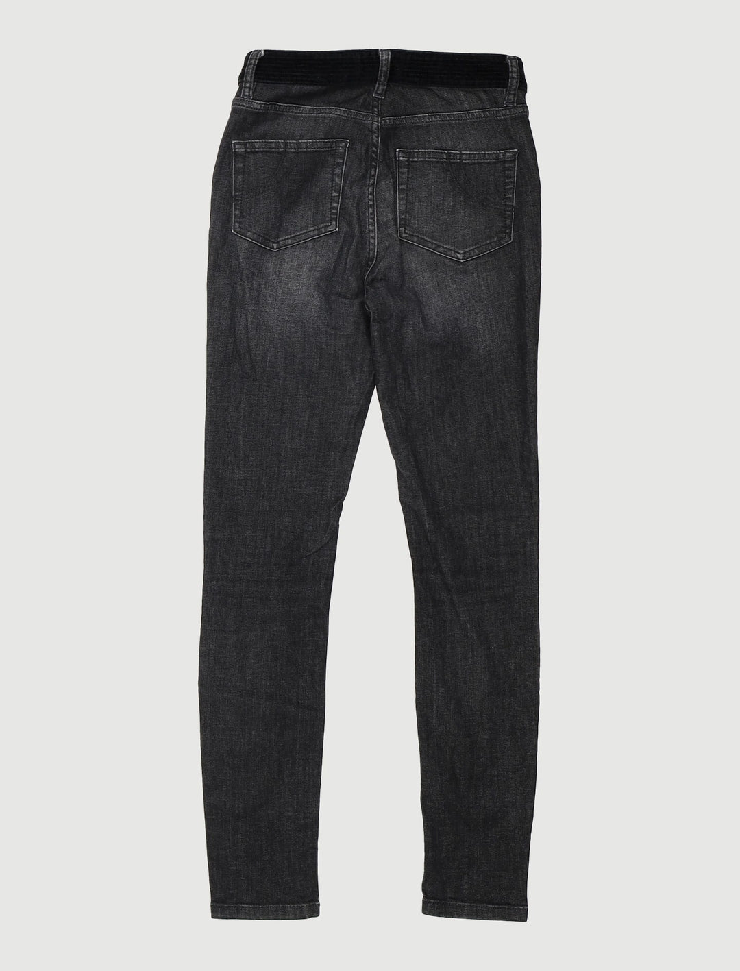 Jean Slim Avec Ceinture En Velours - Taille XS/34