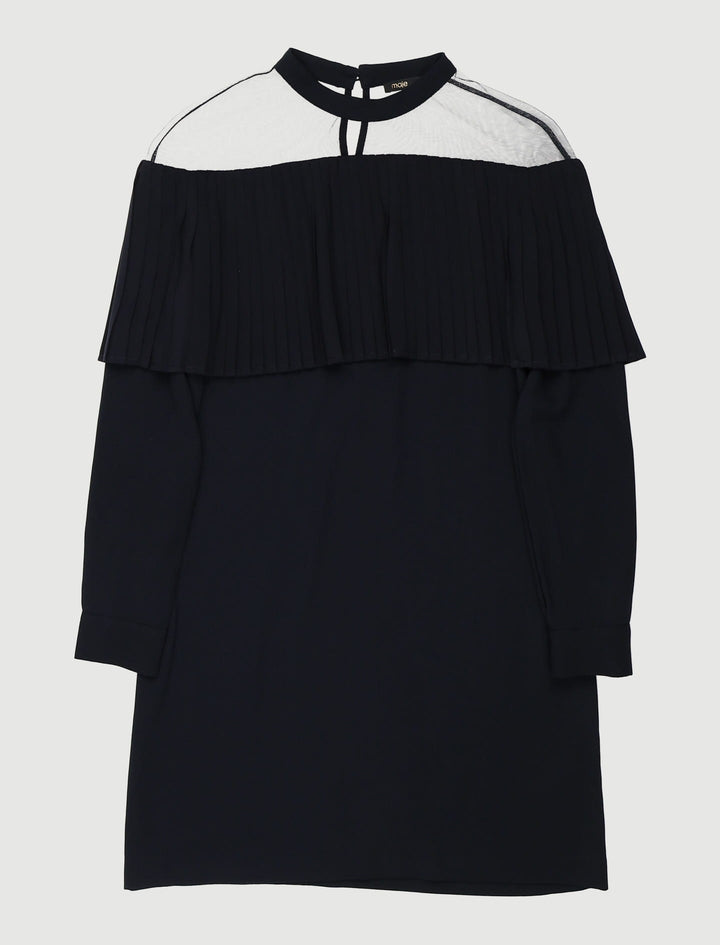 Robe Avec Volant Plissé En Crêpeâ - Taille S/36