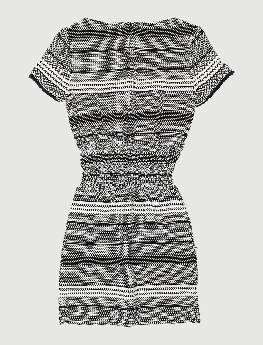 Robe En Maille Bicolore À Smocks - Taille M/38