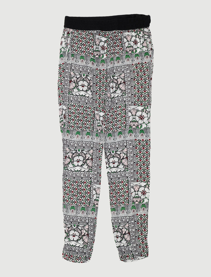 Pantalon Imprimé Avec Ceinture Élastique - Taille S/36