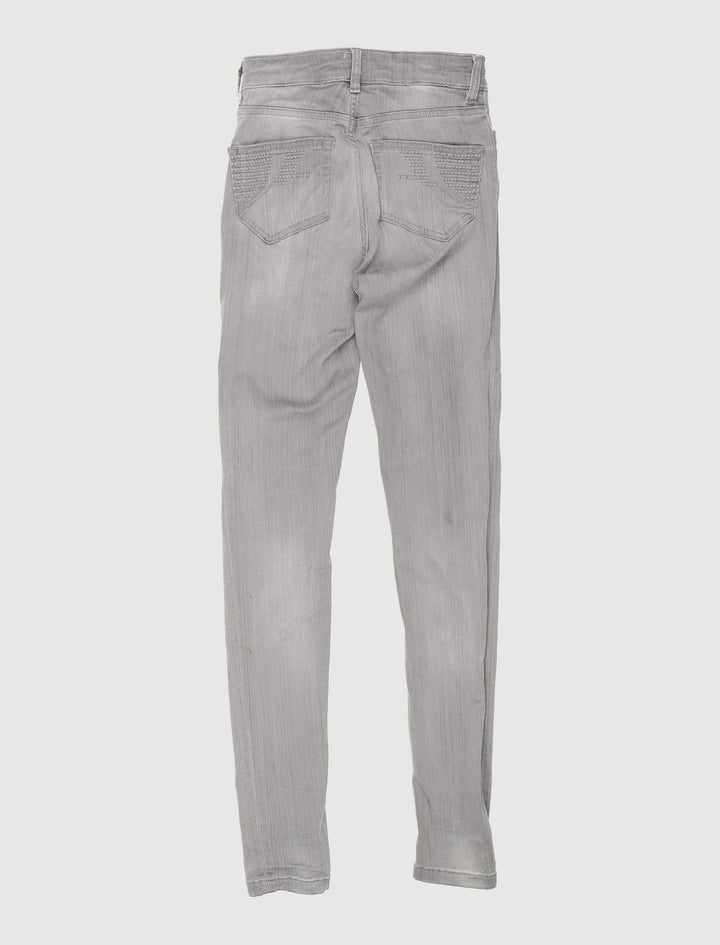 Jean Skinny Taille Haute Avec Broderies - Taille XS/34