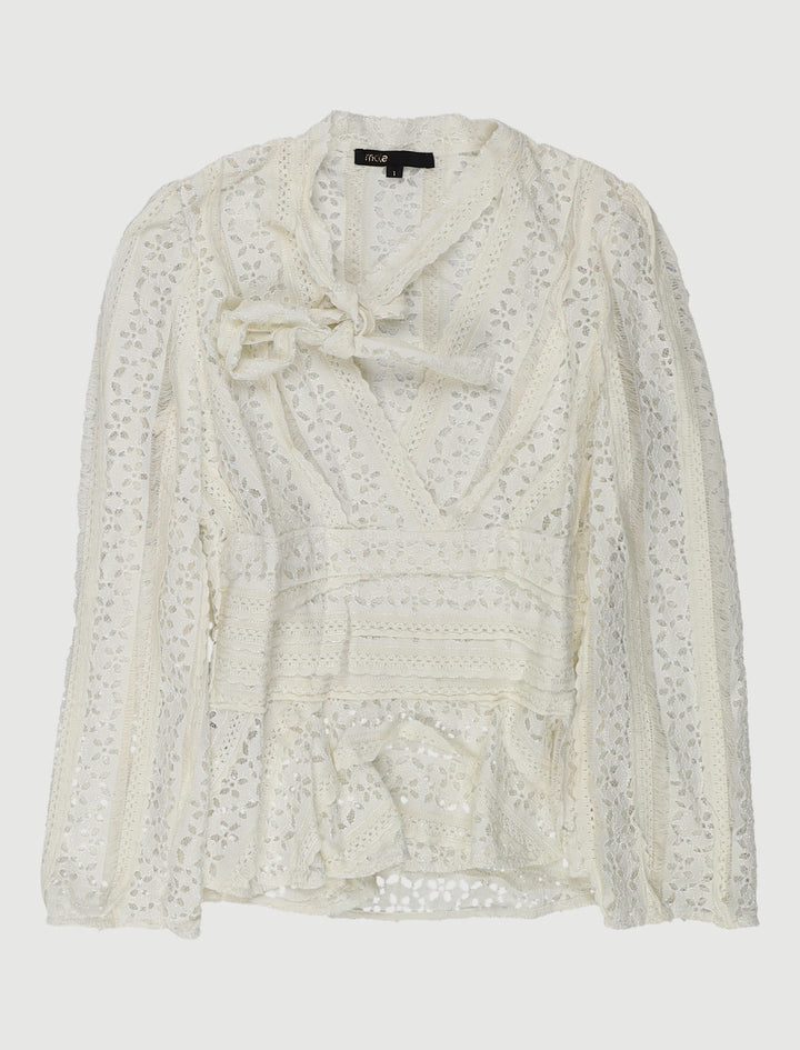 Top Brodé Avec Liens - Taille S/36