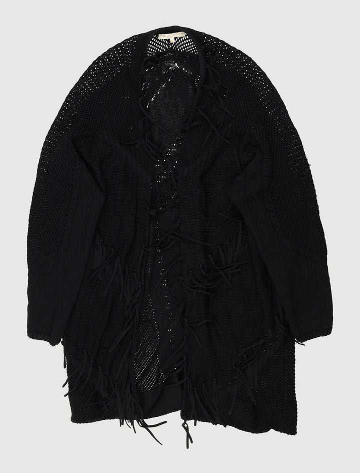 Cardigan Oversize À Franges - Taille S/36