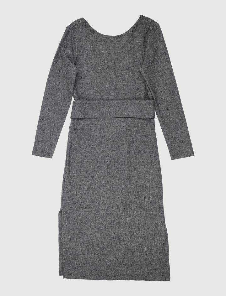 Robe Ceinturée En Maille De Laine - Taille M/38