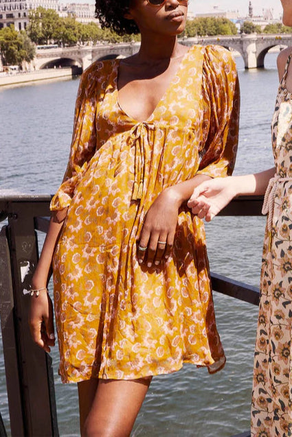 Robe Fluide Orange - Taille S/36
