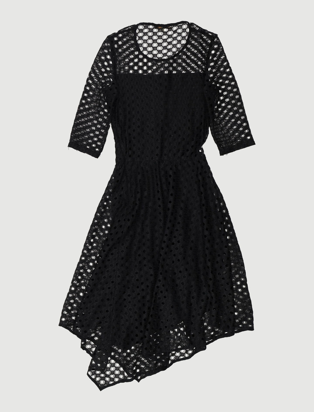 Robe Longue Asymétrique En Dentelle - Taille S/36