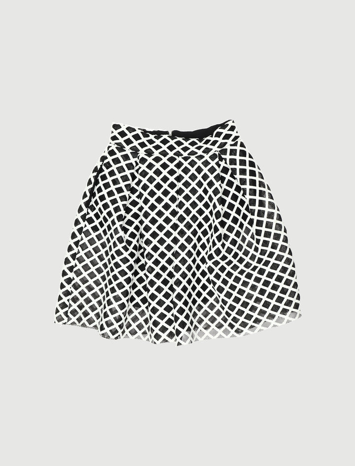 Jupe Boule En Maille Basket Et Résille - Taille M/38