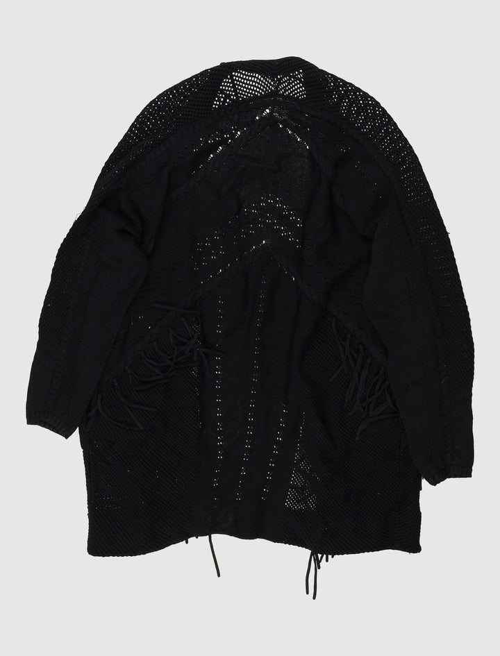 Cardigan Oversize À Franges - Taille S/36