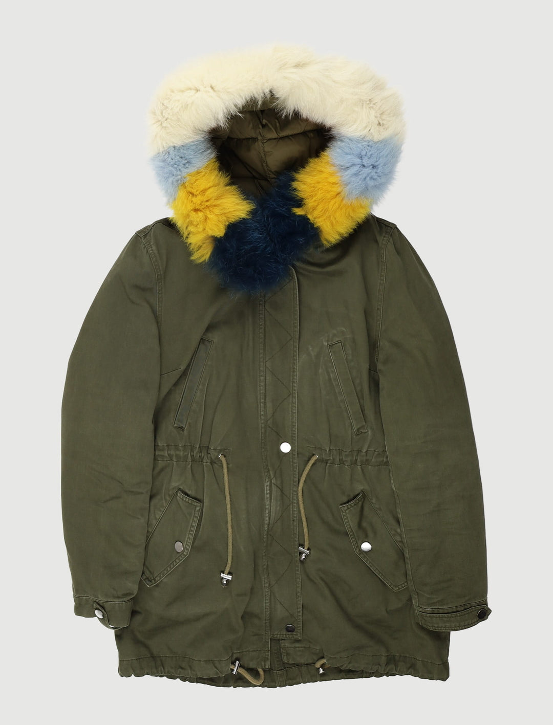 Parka Avec Doublure Doudoune Amovible Kaki - Taille M/38