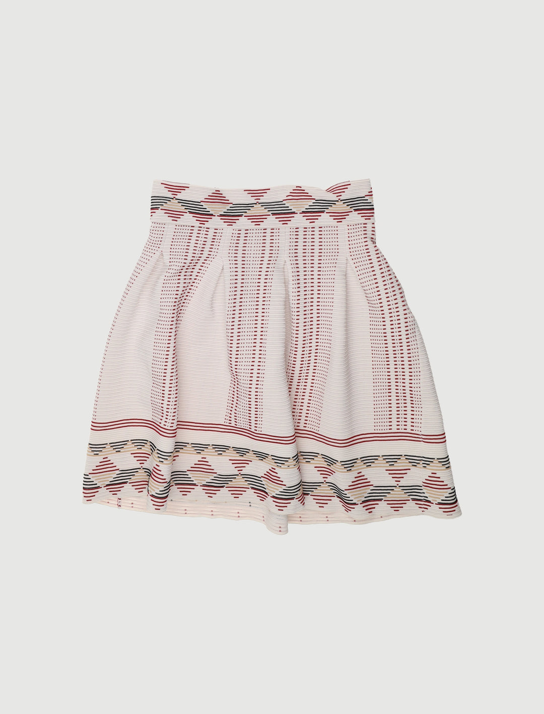 Jupe Courte En Maille Striée - Taille L/40