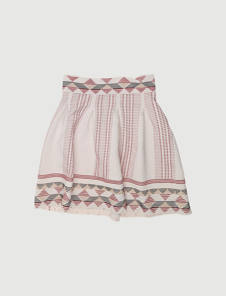 Jupe Courte En Maille Striée - Taille L/40