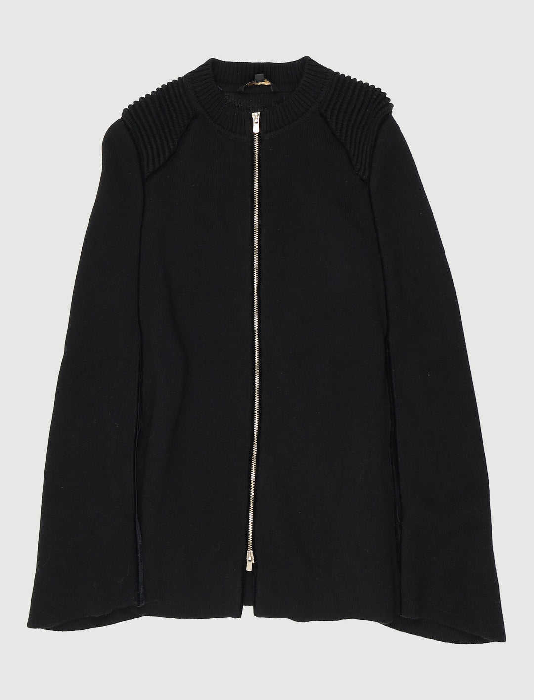 Cape En Maille Avec Détails Contrastés - Taille S/36