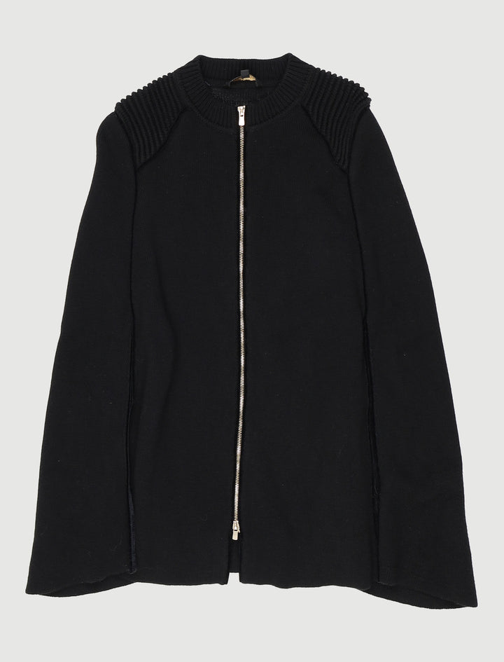 Cape En Maille Avec Détails Contrastés - Taille S/36