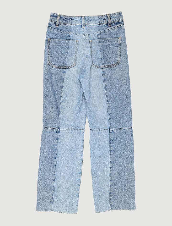 Jean Droit En Denim Délavé - Taille S/36