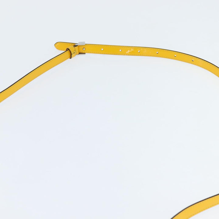 Fendi Curligraphy Shoulder Enamel Yellow Silver
