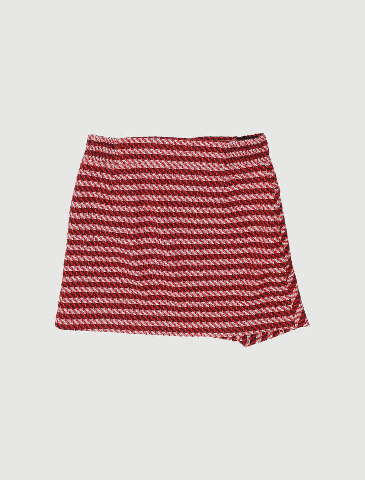 Mini-Jupe Asymétrique En Jacquard - Taille L/40