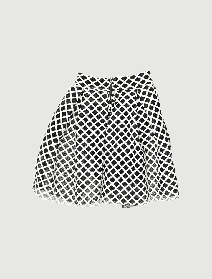 Jupe Boule En Maille Basket Et Résille - Taille M/38