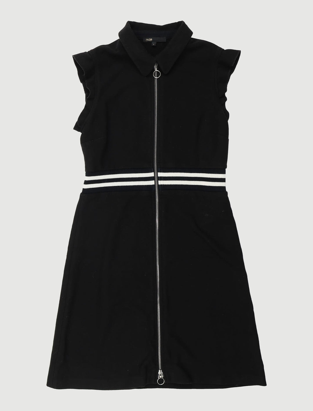 Robe Trapèze En Crêpe Avec Volants - Taille M/38