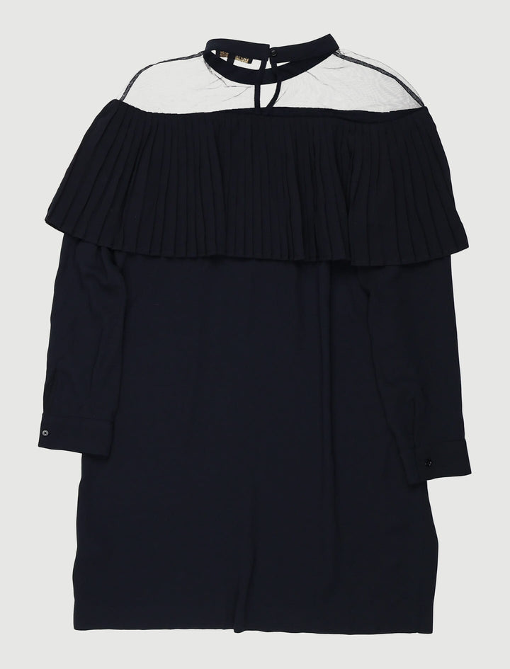 Robe Avec Volant Plissé En Crêpeâ - Taille L/40