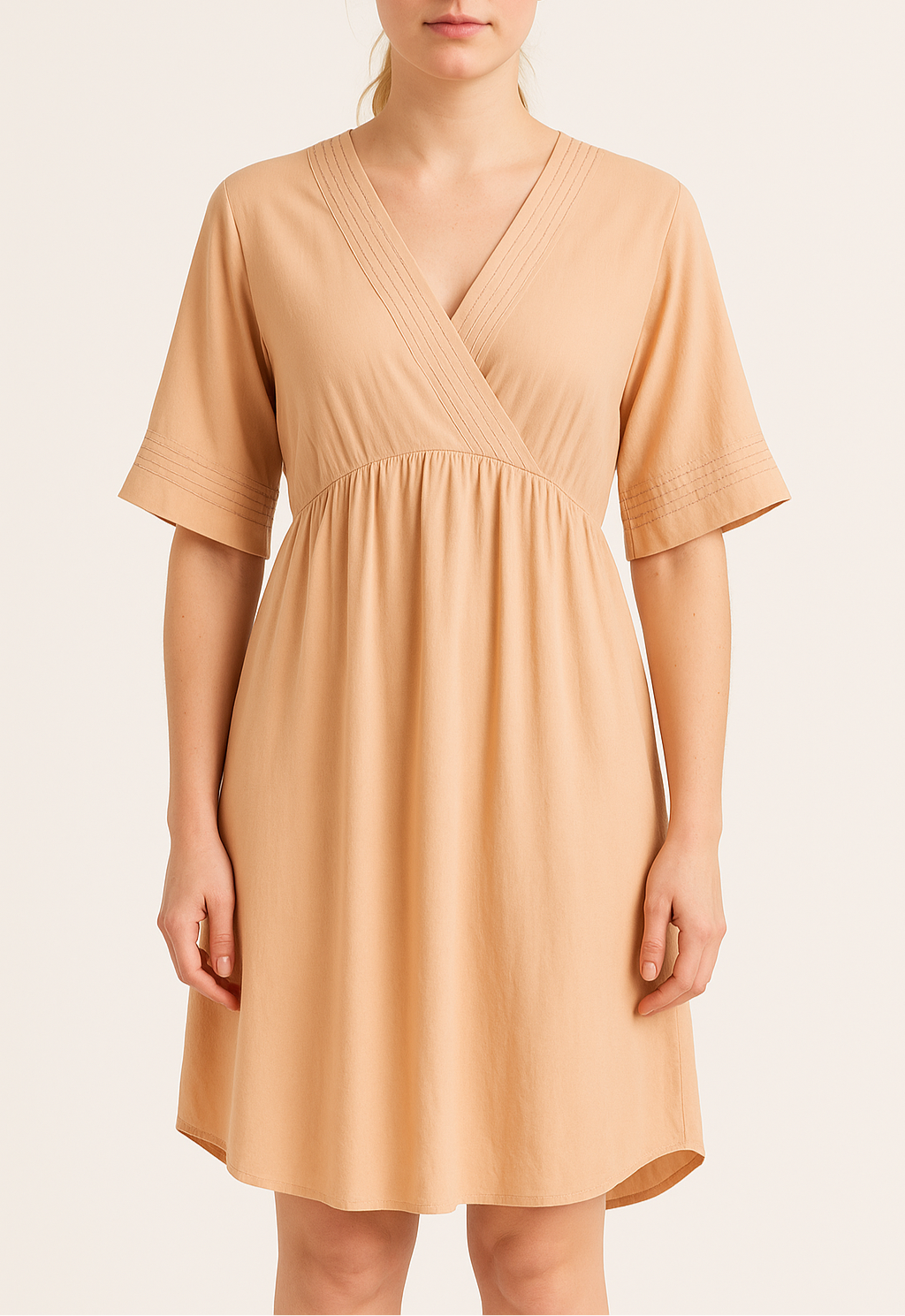 Robe beige - Taille L/40