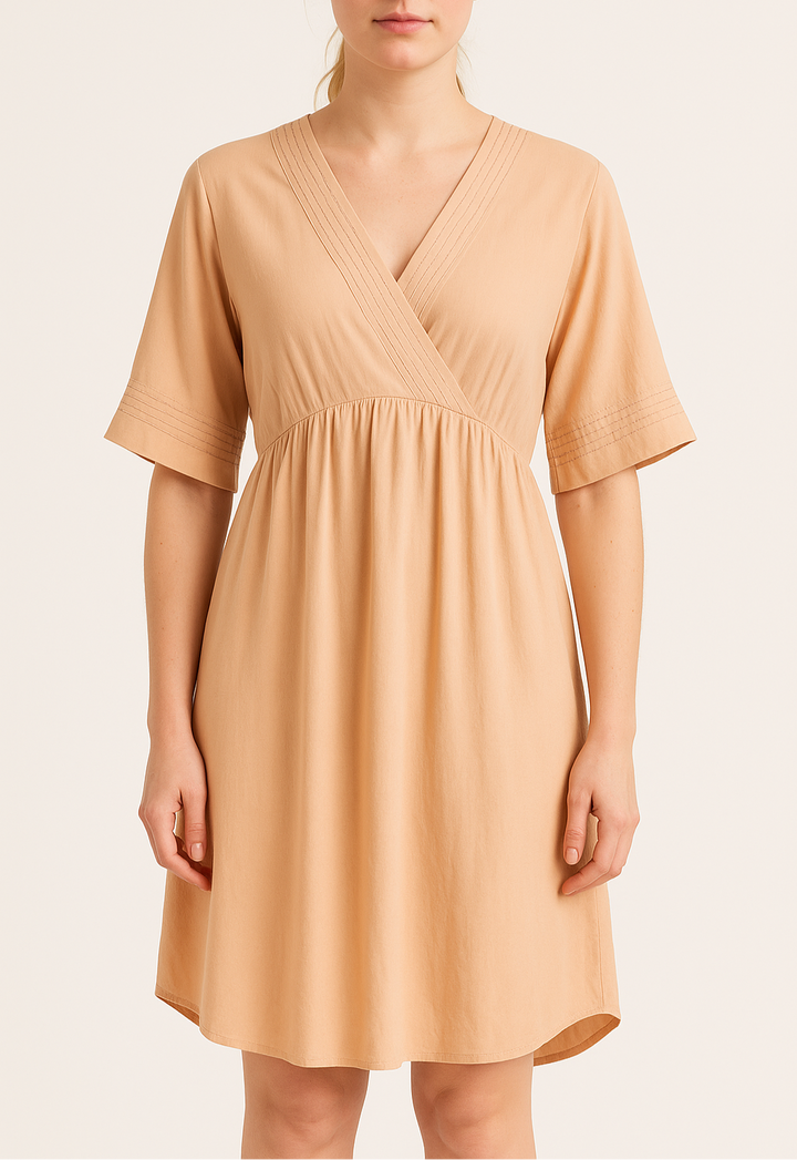 Robe beige - Taille L/40