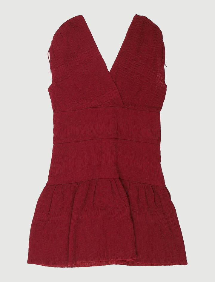 Robe Courte Avec Liens Coulissants - Taille L/40
