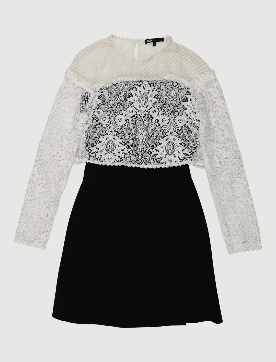 Robe Avec Dentelle Et Plumetis - Taille S/36