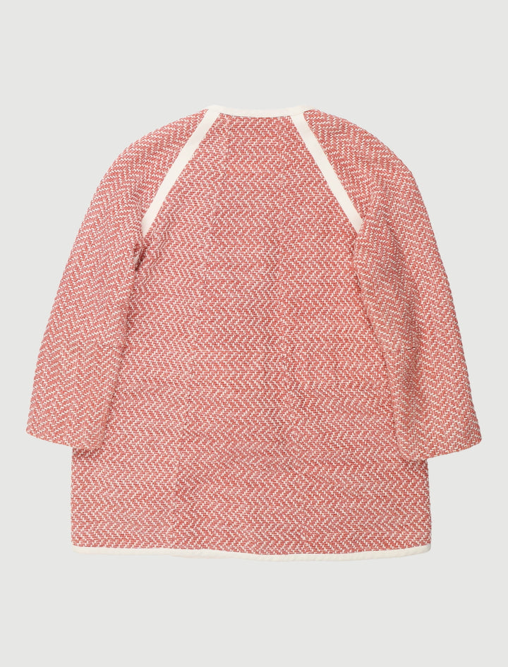 Manteau En Jacquard À Nouer À La Taille - Taille S/36