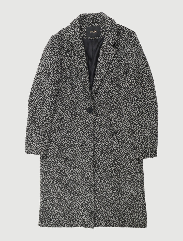 Manteau Long Imprimé Léopard - Taille S/36