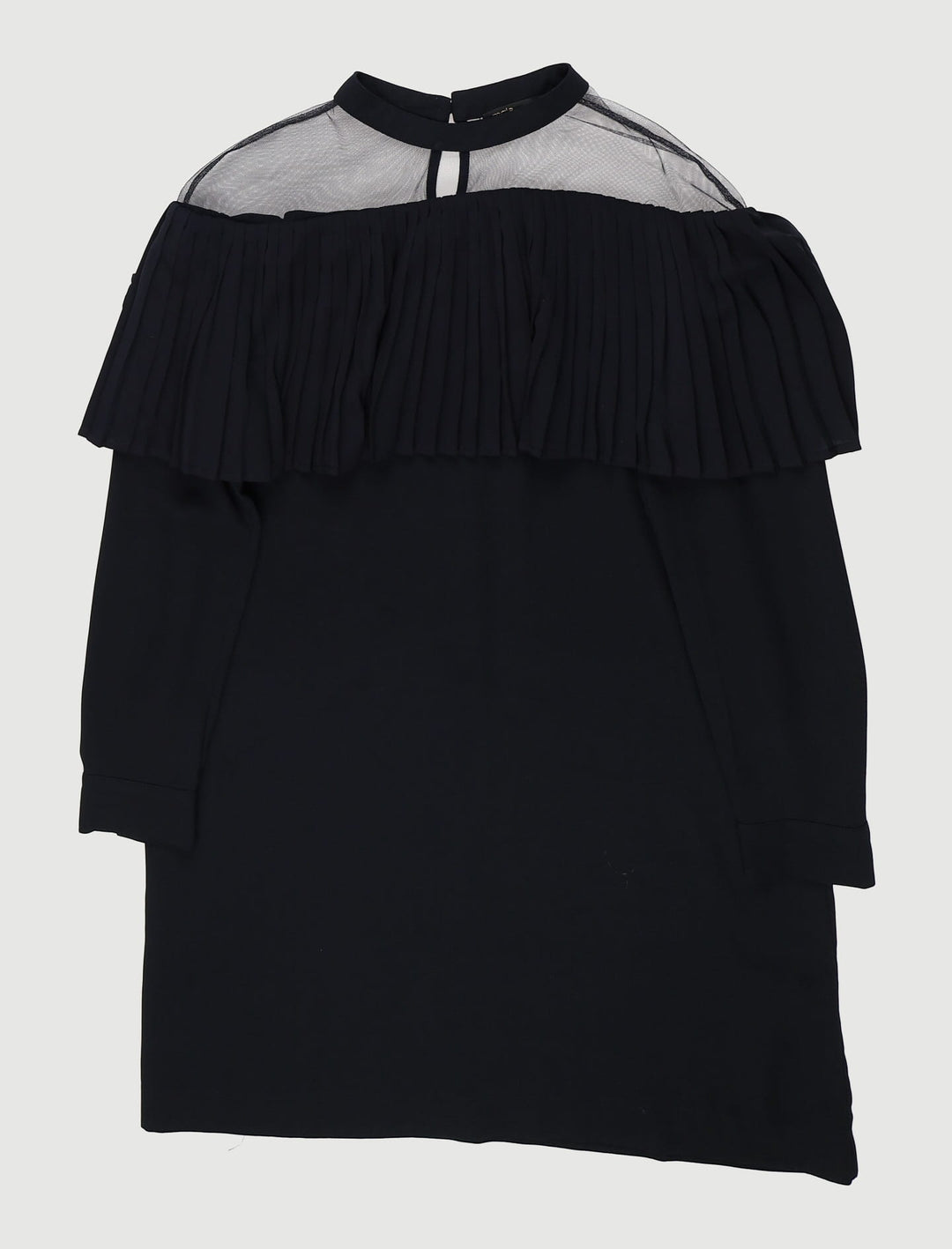 Robe Avec Volant Plissé En Crêpeâ - Taille L/40
