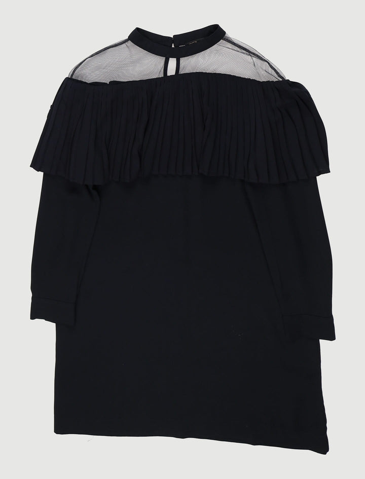 Robe Avec Volant Plissé En Crêpeâ - Taille L/40