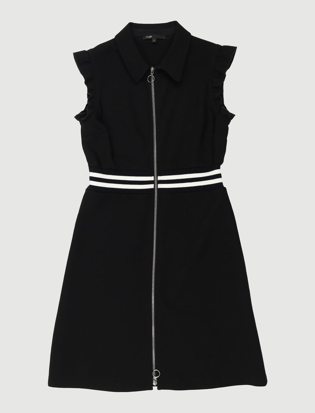 Robe Trapèze En Crêpe Avec Volants - Taille M/38