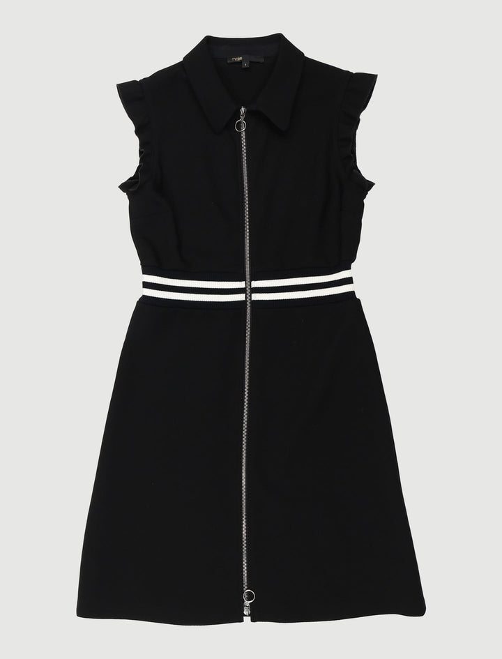 Robe Trapèze En Crêpe Avec Volants - Taille M/38