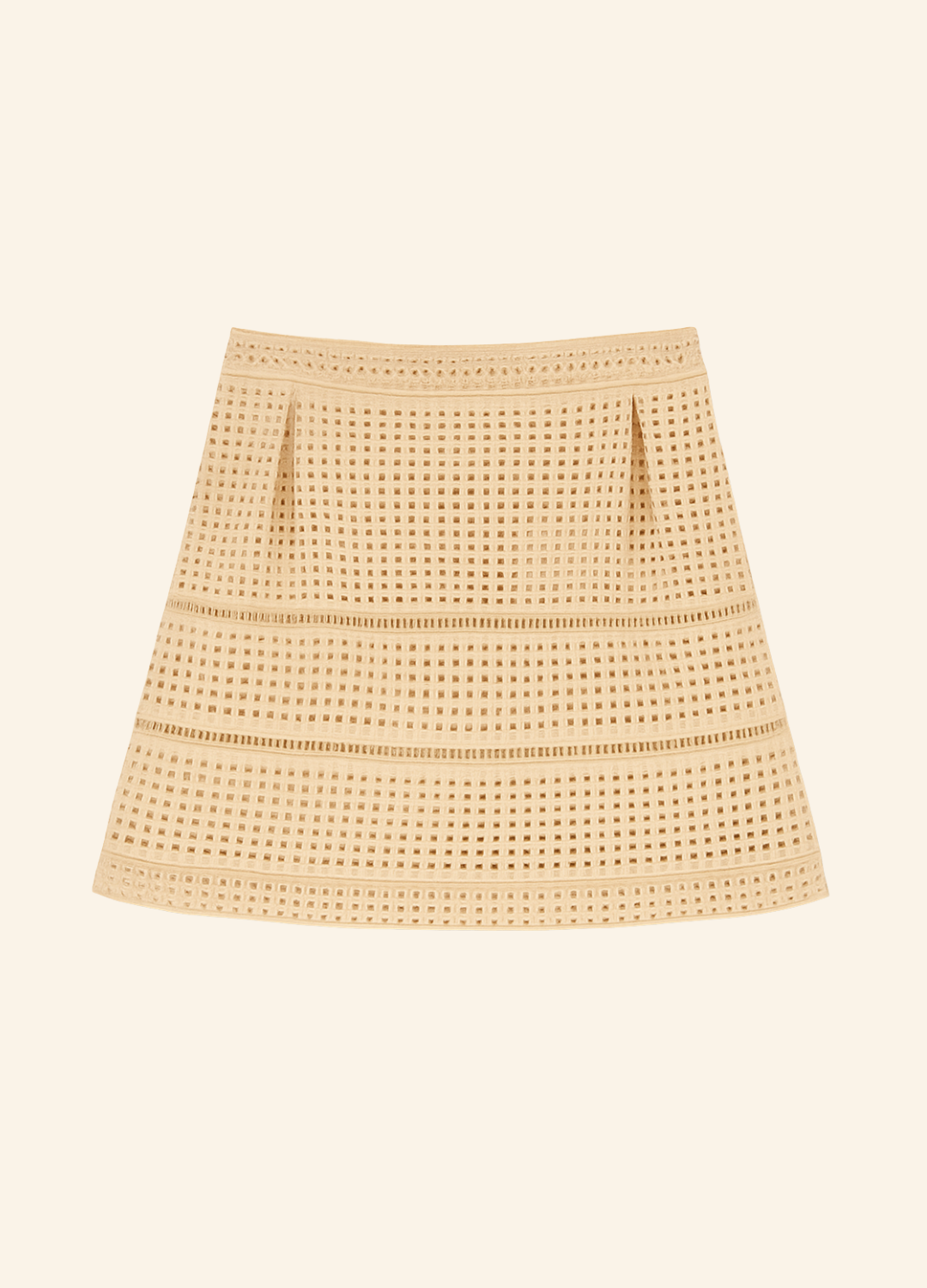 Jupe rose en broderie - Taille XL/42