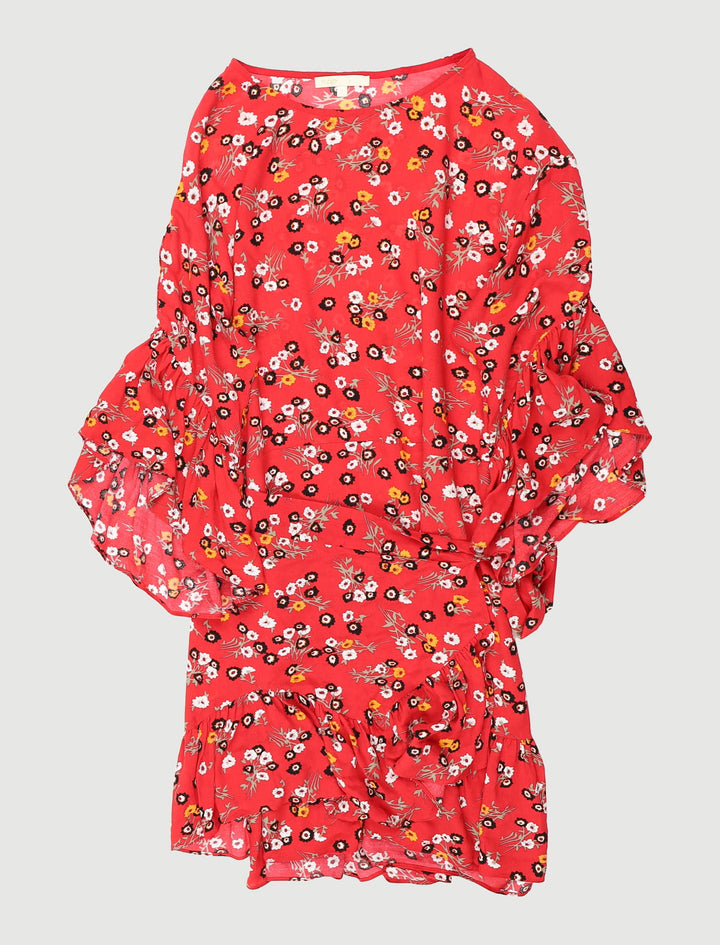 Robe Imprimée Avec Volants - Taille M/38
