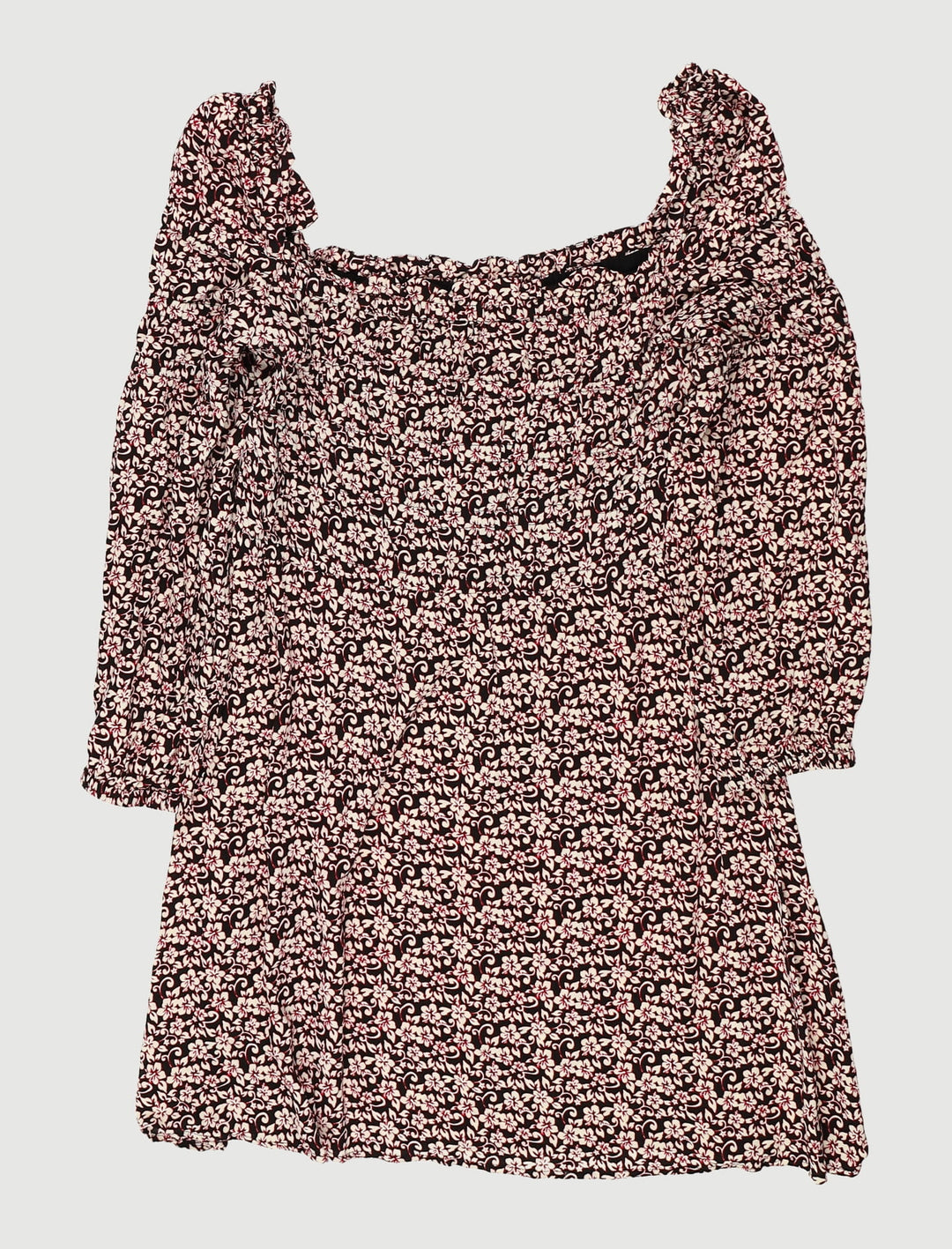 Robe Courte Avec Imprimé Floral - Taille L/40