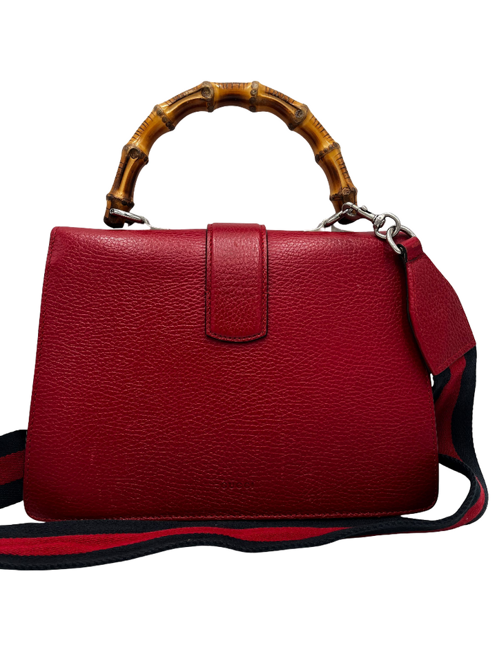 Gucci Dionysus Bamboo Top Handle Bag Leather