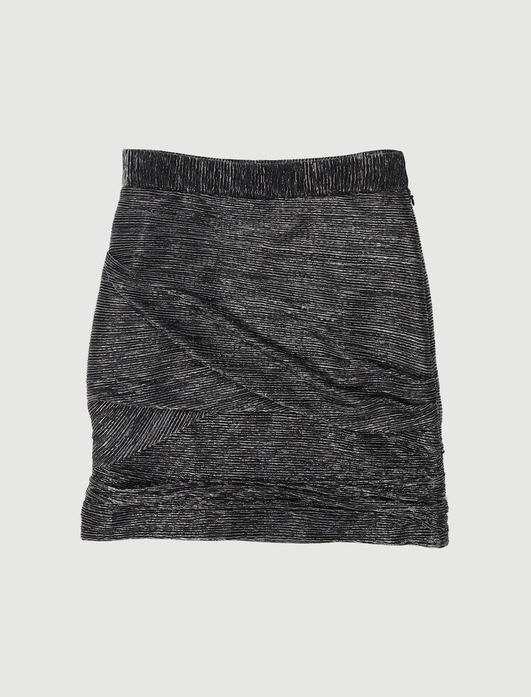 Jupe Courte En Lurex Avec Effet Drapé - Taille S/36