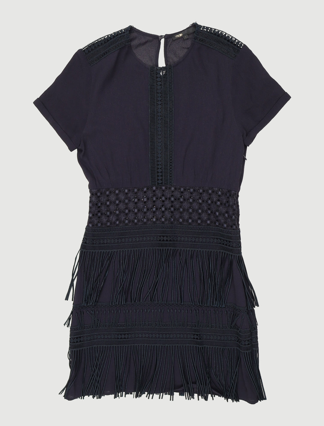 Robe À Franges Avec Broderies - Taille S/36