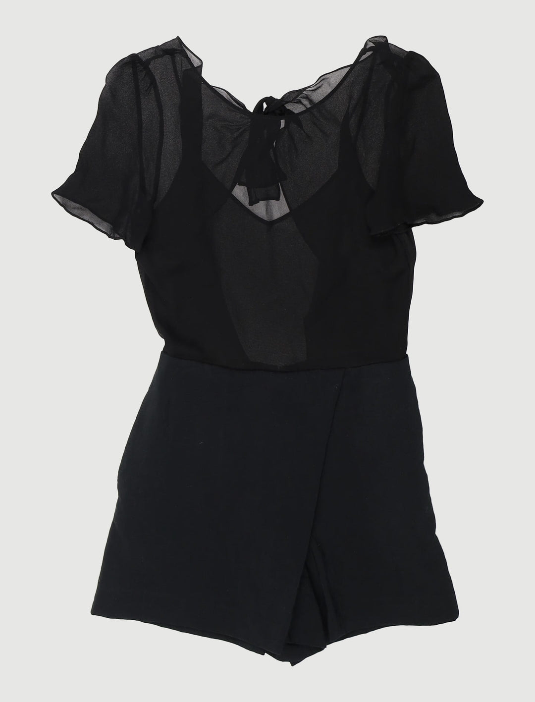 Combi-Short Nouée Au Dos - Taille S/36