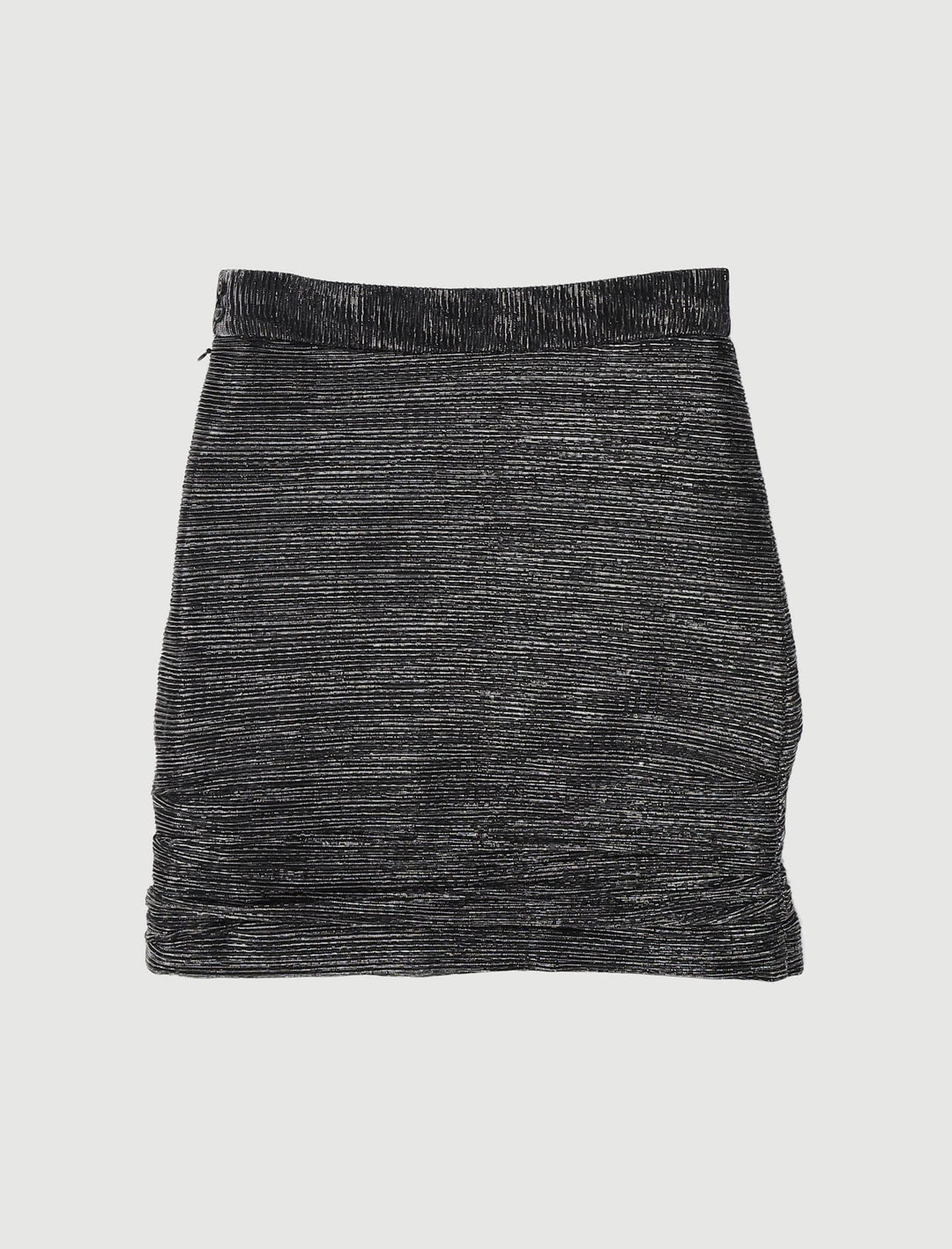 Jupe Courte En Lurex Avec Effet Drapé - Taille S/36