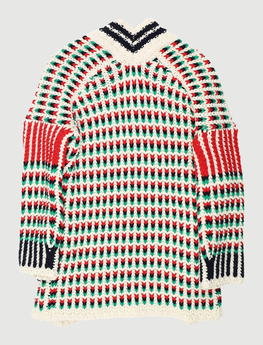 Cardigan Long En Maille Multicolore - Taille S/36