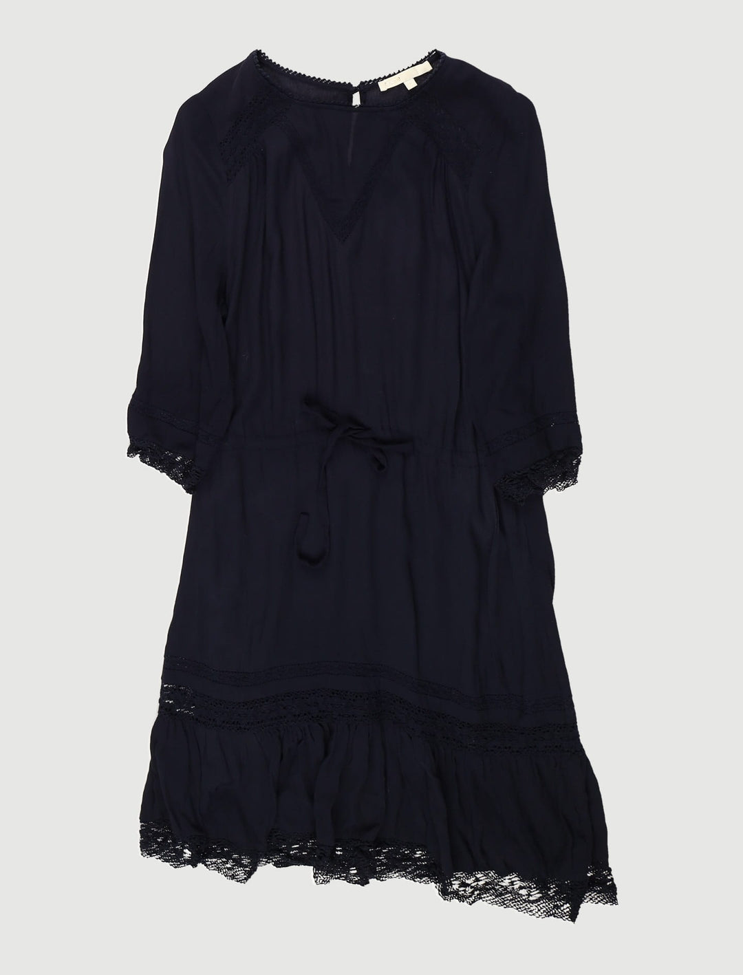 Robe Fluide Avec Dentelle - Taille S/36