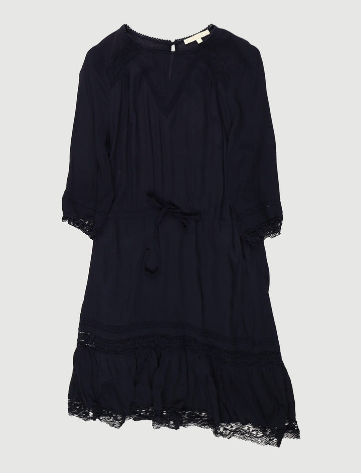 Robe Fluide Avec Dentelle - Taille S/36